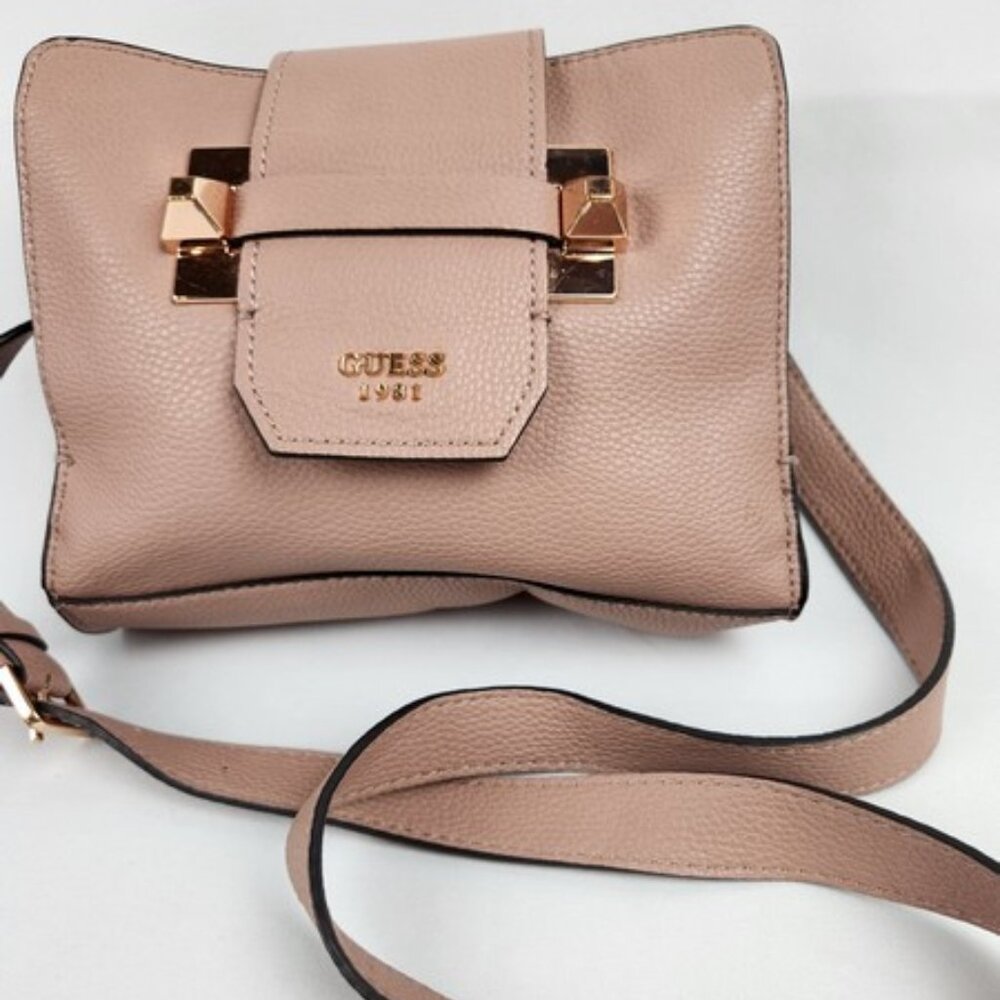 GUESS 1981 Cream Crossbody Bag